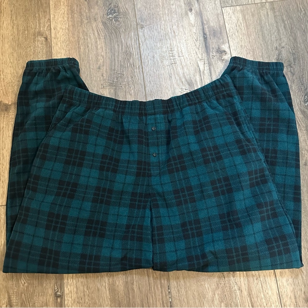 Victoria's Secret Polar Fleece Jogger Pajama Set, Green Plaid,‎ XL - Picture 7 of 10